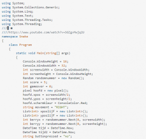 C# code-snake-game-example