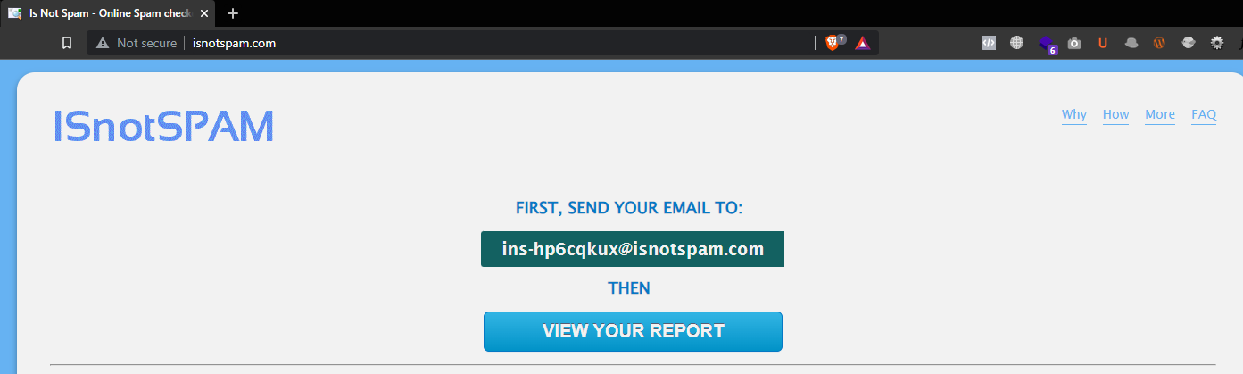 isnotspam.com