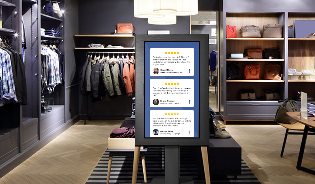digital signage in retail store
