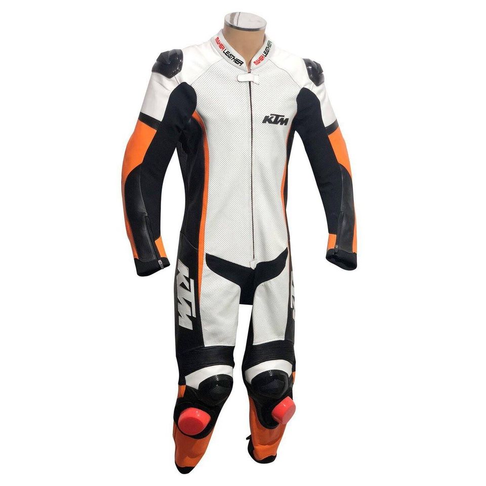 What are motorcycle racing suits made from?