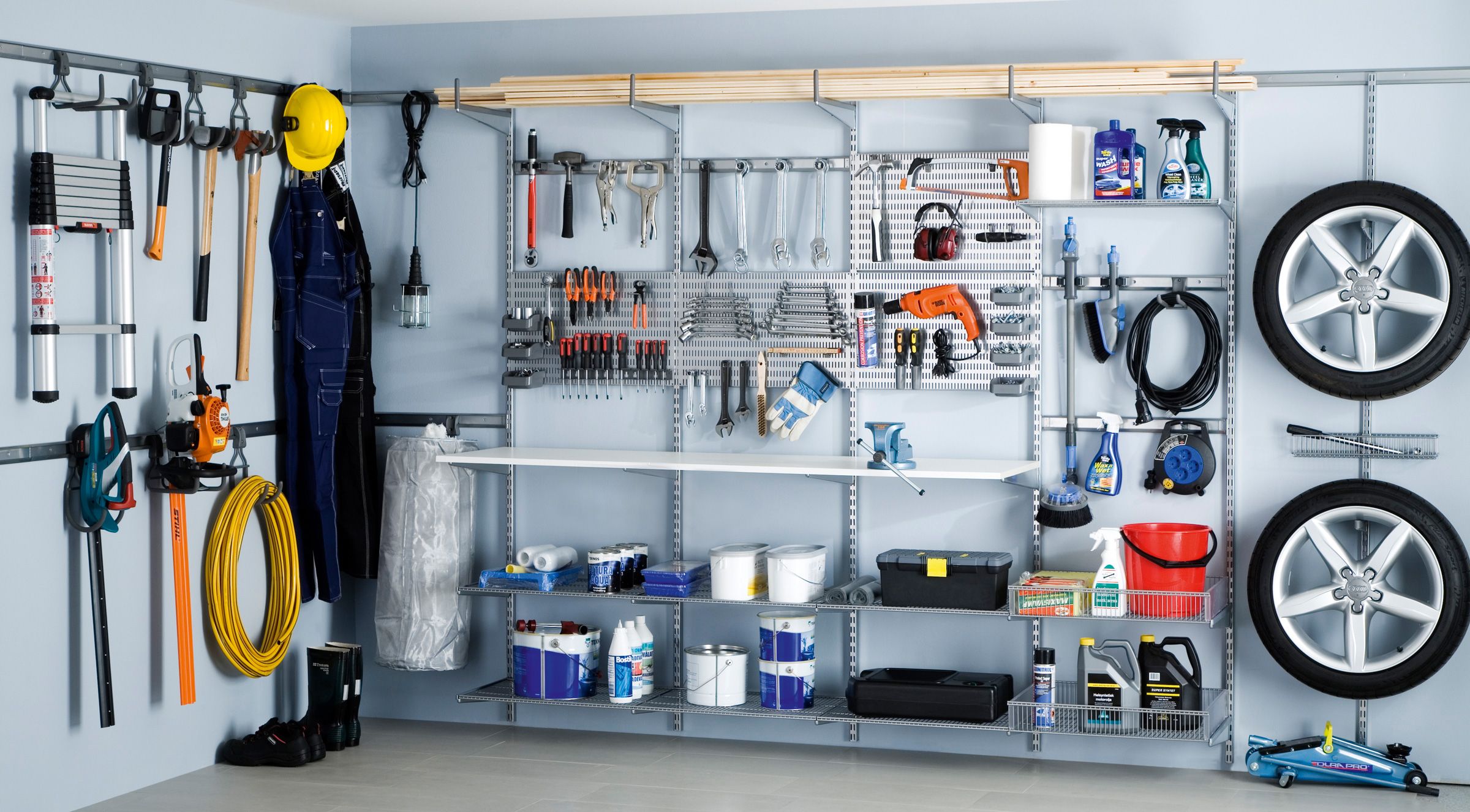 Garage Storage Rail System