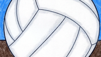 How To Draw For Volleyball Beginners.