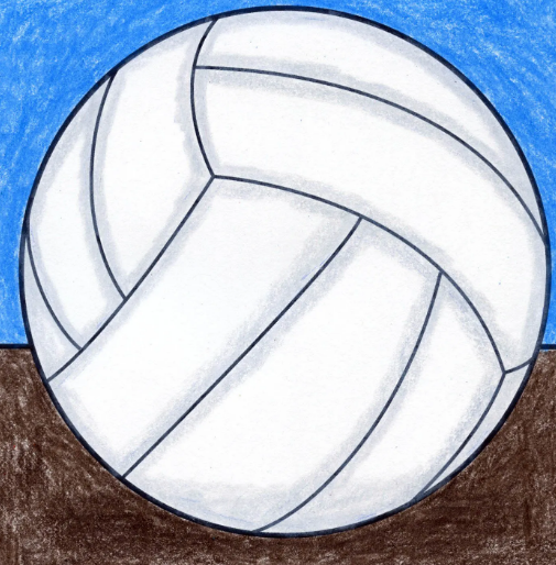 How To Draw For Volleyball Beginners.