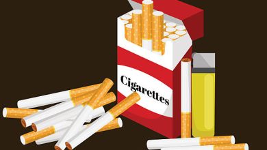 empty paper flip top cigarette boxes