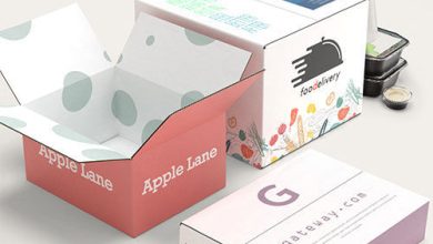 Shipping Boxes Food Business Marketing